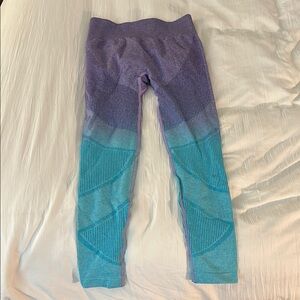 Seamless Purple and Blue Leggings